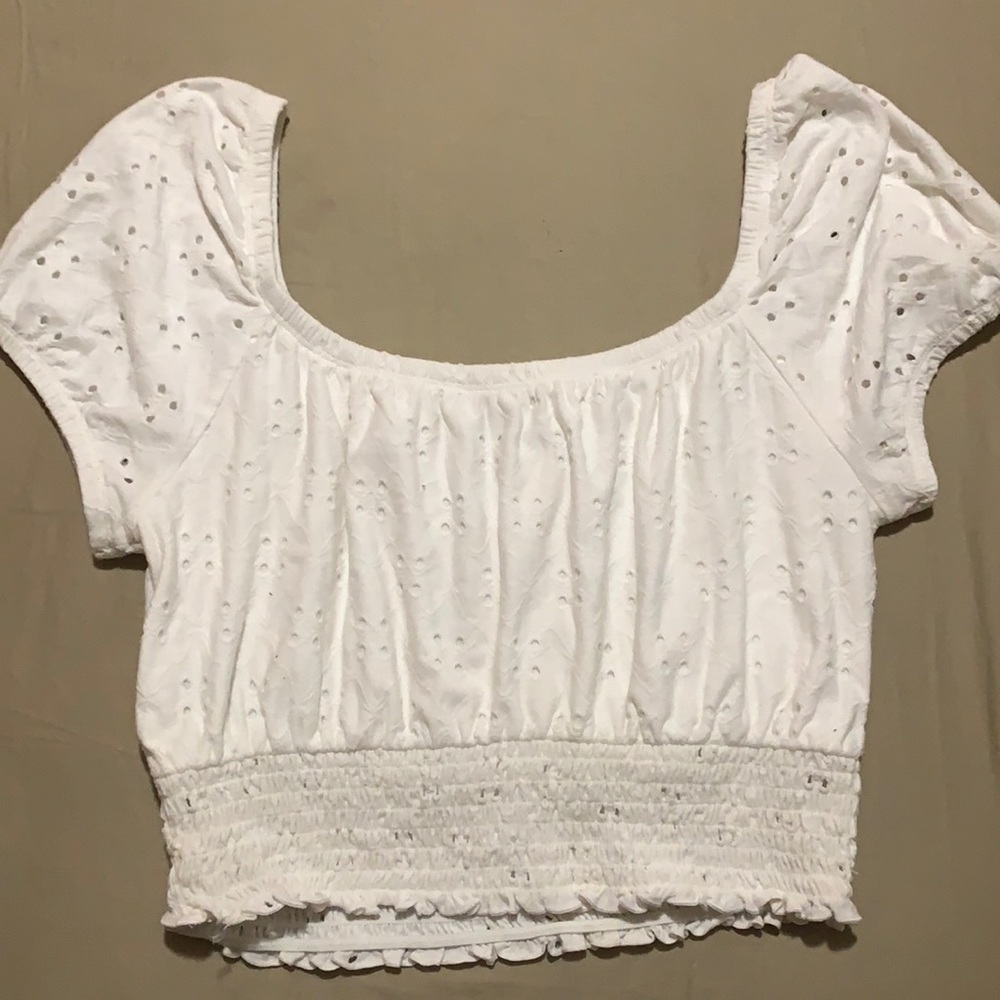 White off the shoulder top